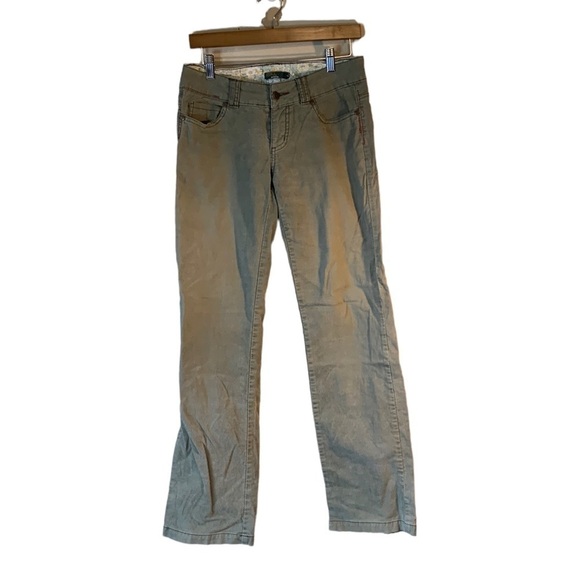 Prana Pants - Prana Women Micro Wale Active Outdoor Corduroy Pants Size 4 Khaki Green Boot Cut